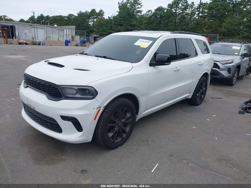 Vin: 1c4rdjdg4mc644629, lot: 46701005, dodge durango gt 20212