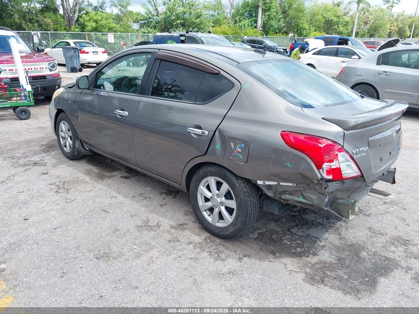 Vin: 3n1cn7ap5dl873192, lot: 46701025, nissan versa 1.6 sl 20133