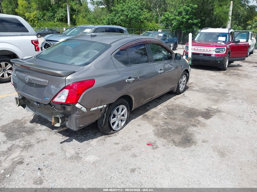 Vin: 3n1cn7ap5dl873192, lot: 46701025, nissan versa 1.6 sl 20134
