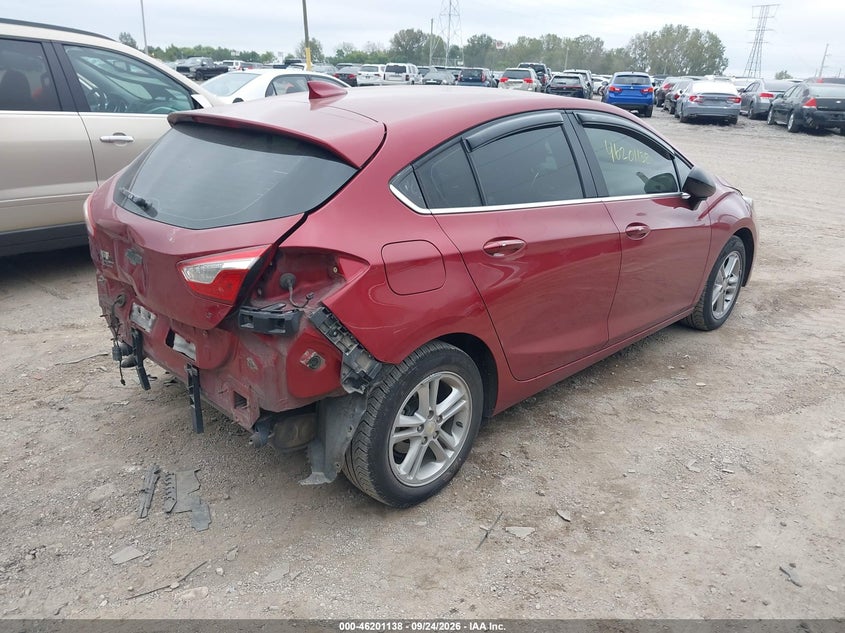 Vin: 3g1be6sm5hs528076, lot: 46701050, chevrolet cruze lt auto 20174