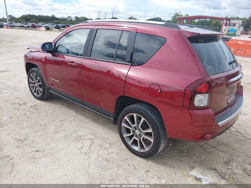 Vin: 1c4njccb4ed652590, lot: 46701071, jeep compass limited 20143
