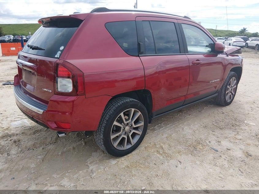 Vin: 1c4njccb4ed652590, lot: 46701071, jeep compass limited 20144