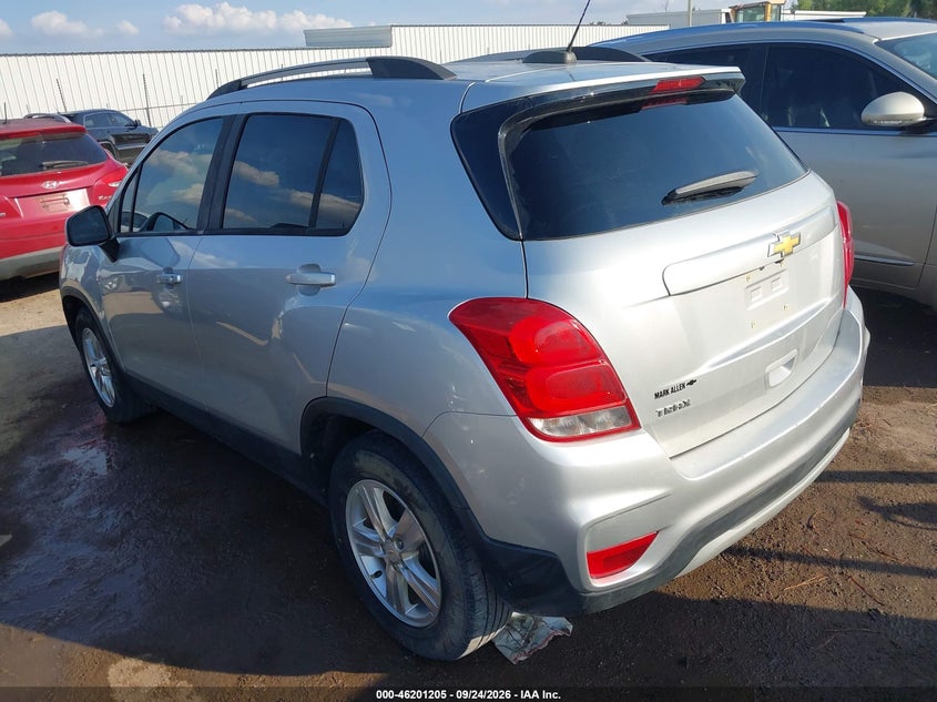 Vin: kl7cjlsb0mb304057, lot: 46701117, chevrolet trax fwd lt 20213