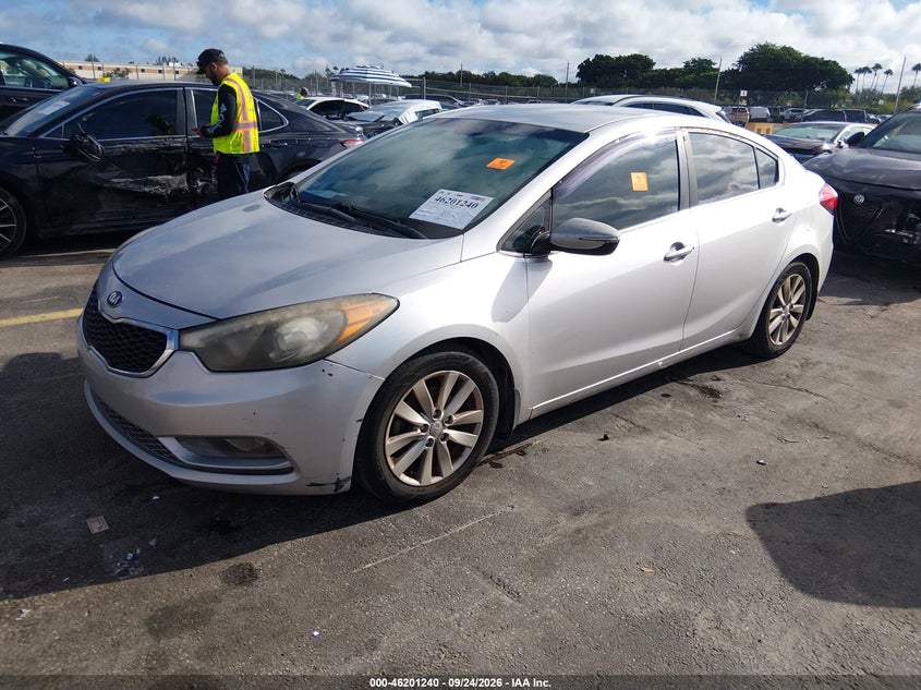 Vin: knafx4a82f5308362, lot: 46701152, kia forte ex 20152
