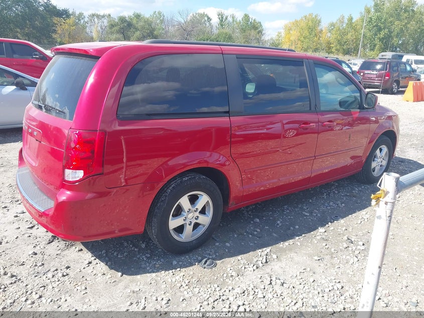 Vin: 2c4rdgcg5dr637006, lot: 46701157, dodge grand caravan sxt 20134