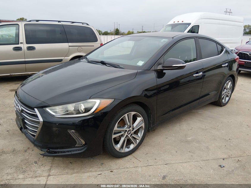Vin: kmhd84lf4hu206360, lot: 46701159, hyundai elantra limited 20172