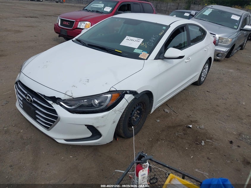 Vin: 5npd74lf4jh399651, lot: 46701167, hyundai elantra se 20182