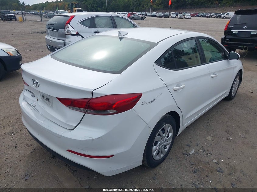 Vin: 5npd74lf4jh399651, lot: 46701167, hyundai elantra se 20184