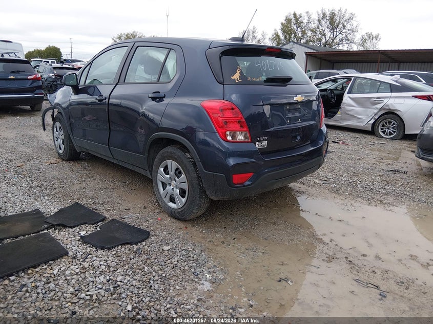 Vin: 3gncjksbxjl401779, lot: 46701169, chevrolet trax ls 20183