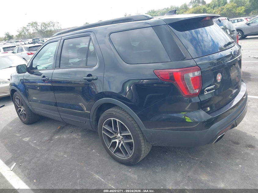 Vin: 1fm5k8gtxggc64256, lot: 46701183, ford explorer sport 20163