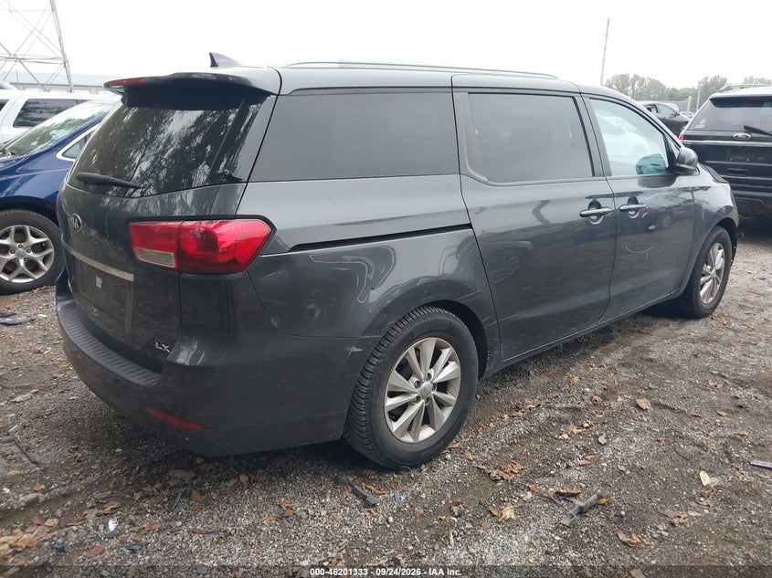 Vin: kndmb5c14f6053920, lot: 46701245, kia sedona lx 20154