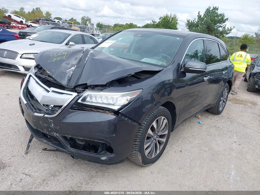 Vin: 5fryd4h46gb059425, lot: 46701282, acura mdx technology package/w/tech/acurawatch plus 20162