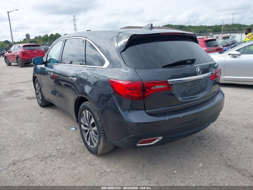 Vin: 5fryd4h46gb059425, lot: 46701282, acura mdx technology package/w/tech/acurawatch plus 20163