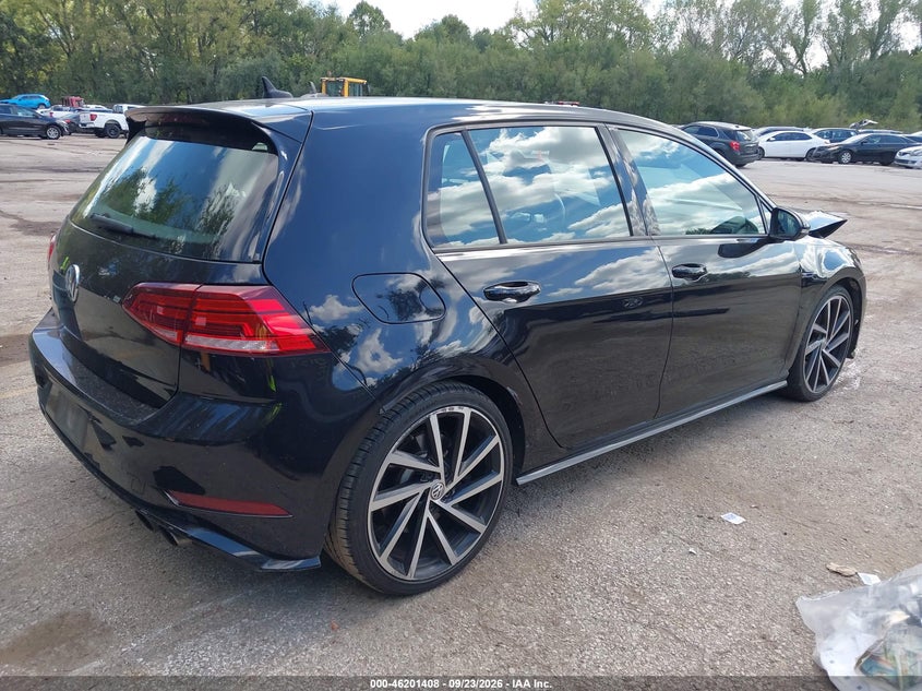 Vin: wvwwf7au9jw065687, lot: 46701320, volkswagen golf r 2.0t w/dcc   navigation 20184