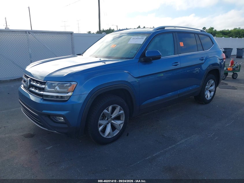 Vin: 1v2ur2ca0kc543226, lot: 46701322, volkswagen atlas 3.6l v6 se w/technology 20192