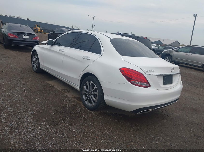 Vin: 55swf4kb3ju246329, lot: 46701355, mercedes-benz c 300 4matic 20183