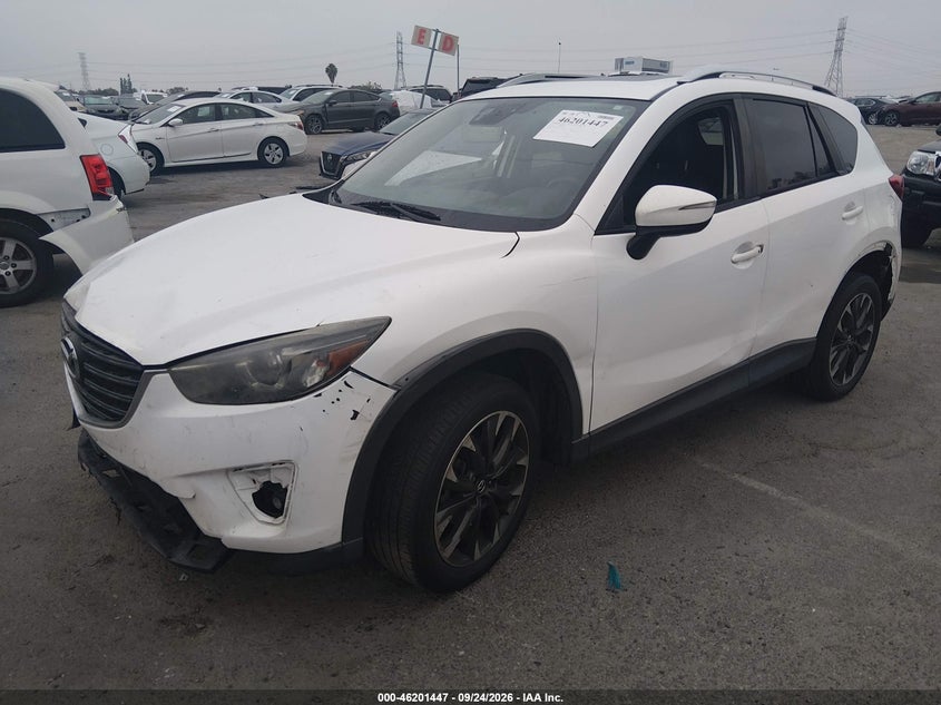 Vin: jm3ke2dy9g0736569, lot: 46701358, mazda cx-5 grand touring 20162
