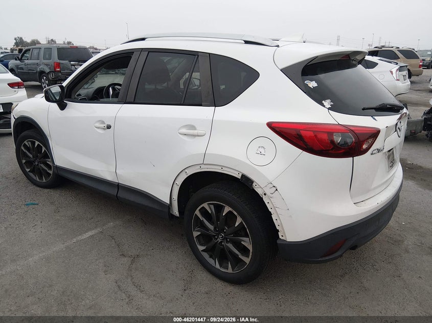 Vin: jm3ke2dy9g0736569, lot: 46701358, mazda cx-5 grand touring 20163