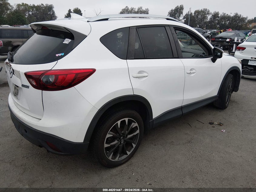 Vin: jm3ke2dy9g0736569, lot: 46701358, mazda cx-5 grand touring 20164