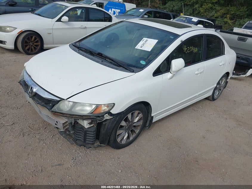 2009 Honda Civic Sdn Ex-L, Front End, IAAI, VIN 1HGFA16909L005683 — photo 2