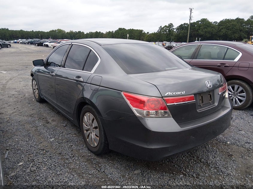 Vin: 1hgcp2f34ca037252, lot: 46701472, honda accord sdn lx 20123