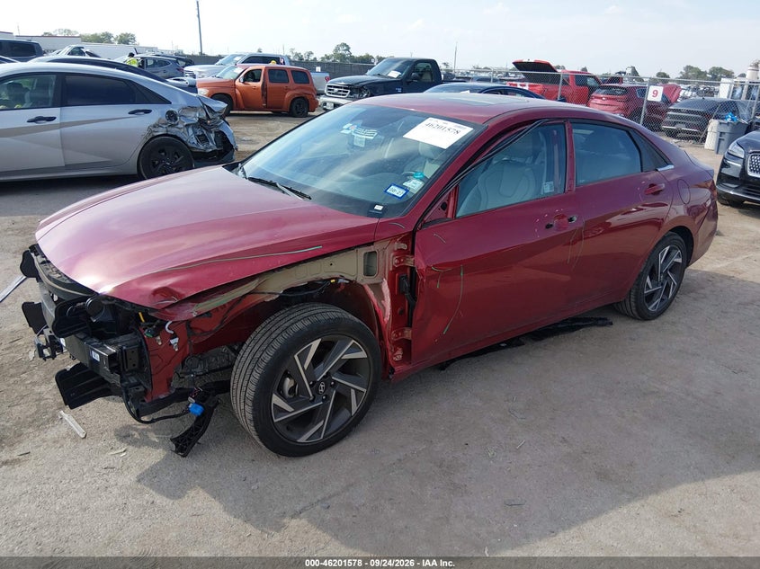 Vin: kmhlp4dg4su959254, lot: 46701488, hyundai elantra limited 20252