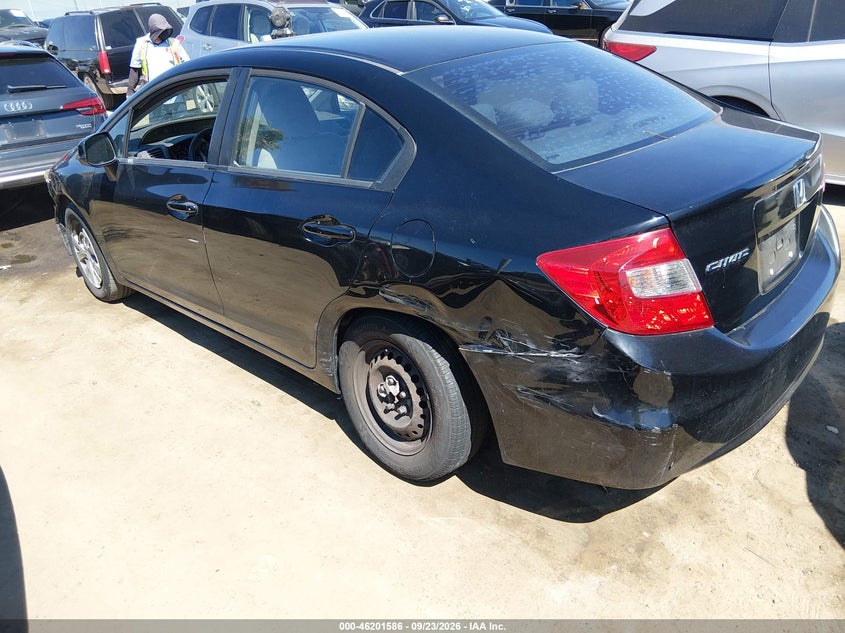 Vin: 19xfb2f54ce327130, lot: 46701498, honda civic sdn lx 20123