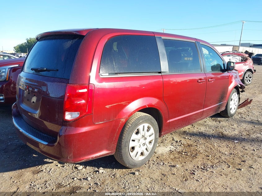 Vin: 2c4rdgbg3jr259216, lot: 46701524, dodge grand caravan se 20184