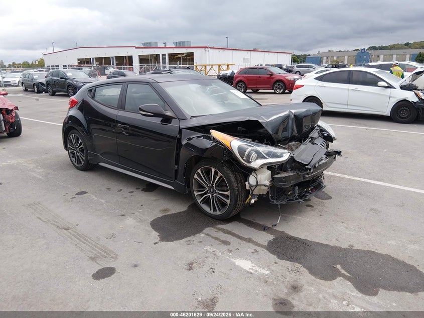Vin: kmhtc6ae4gu252964, lot: 46701541, hyundai veloster turbo 2016 img_1