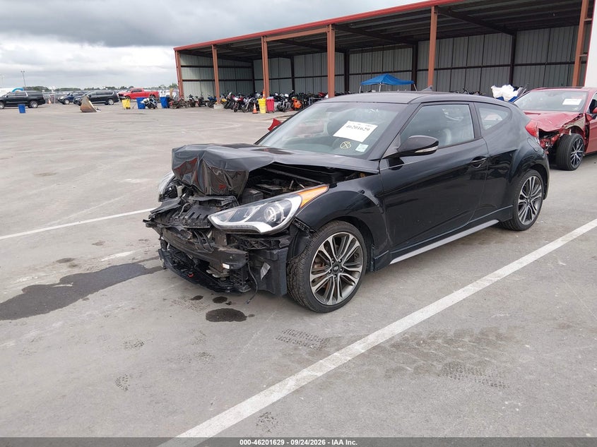 Vin: kmhtc6ae4gu252964, lot: 46701541, hyundai veloster turbo 20162