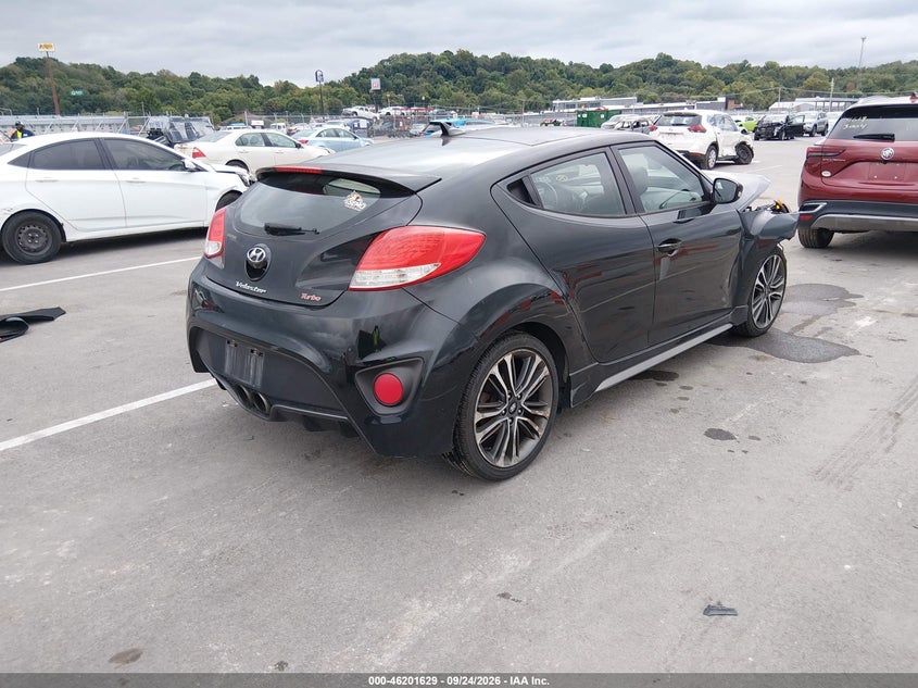 Vin: kmhtc6ae4gu252964, lot: 46701541, hyundai veloster turbo 20164