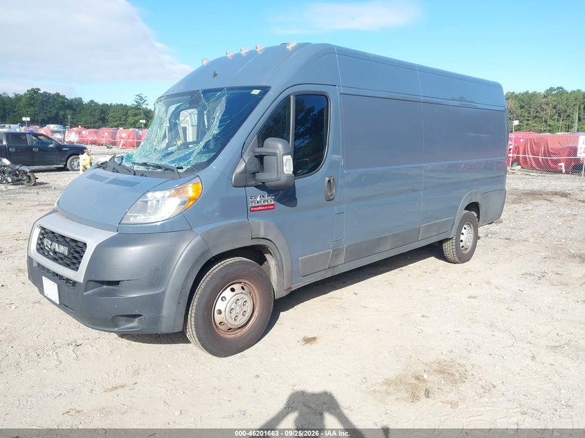 Vin: 3c6urvjg3ke542002, lot: 46701575, ram promaster cargo van high roof 20192