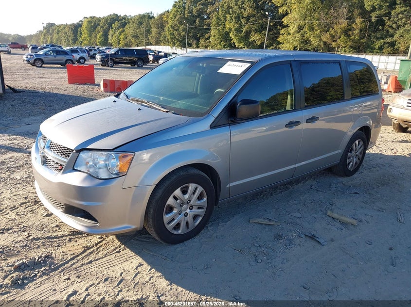 Vin: 2c4rdgbg6kr524678, lot: 46701599, dodge grand caravan se 20192