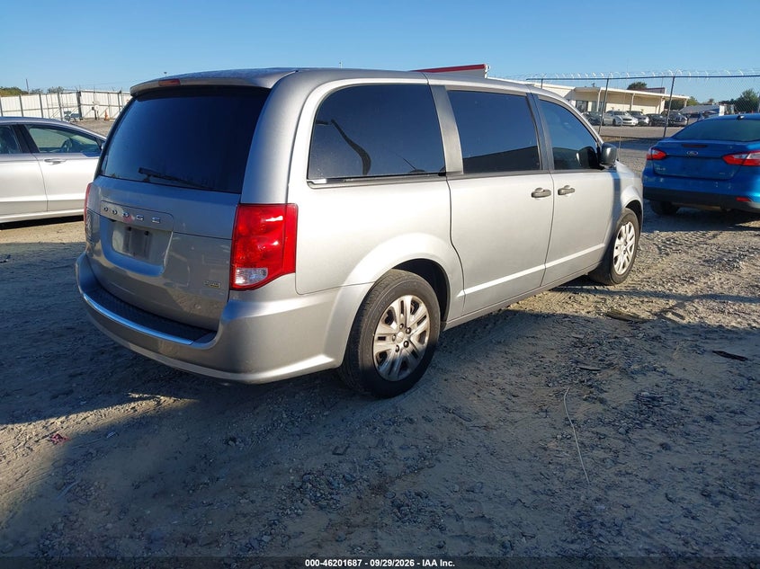 Vin: 2c4rdgbg6kr524678, lot: 46701599, dodge grand caravan se 20194