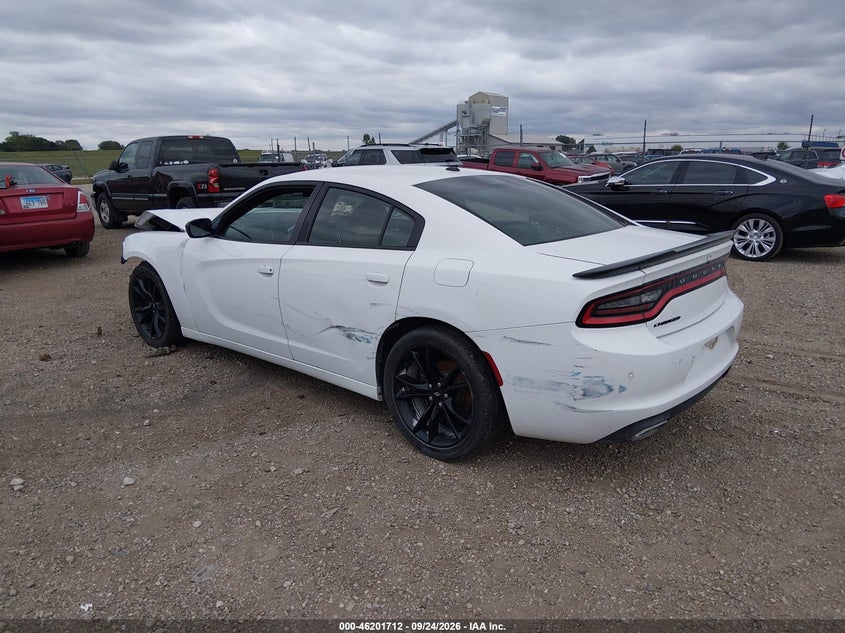 Vin: 2c3cdxbg5jh186379, lot: 46701623, dodge charger sxt rwd 20183