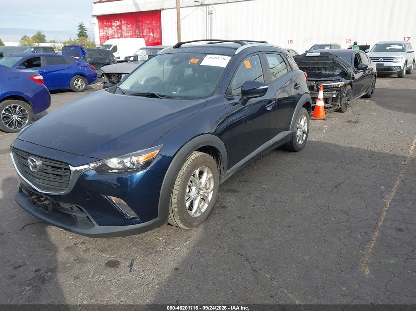 Vin: jm1dkdb7xk1429575, lot: 46701628, mazda cx-3 sport 20192