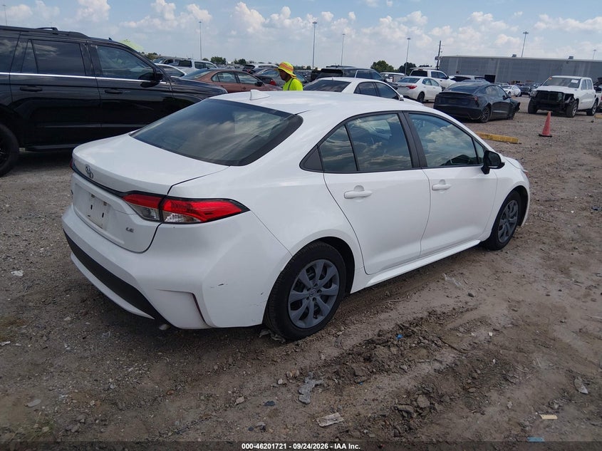 Vin: 5yfepmaexnp279084, lot: 46701633, toyota corolla le 20224