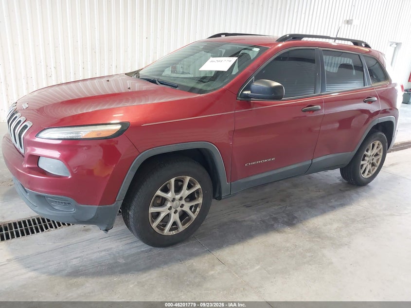 Vin: 1c4pjmab3gw112141, lot: 46701690, jeep cherokee sport 20162