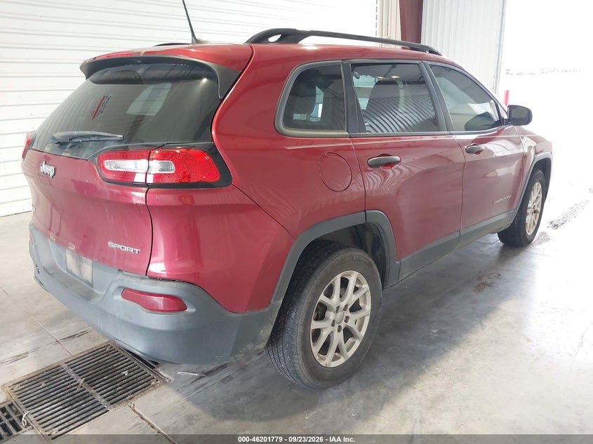 Vin: 1c4pjmab3gw112141, lot: 46701690, jeep cherokee sport 20164