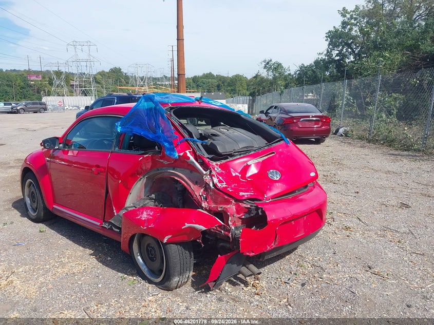 Vin: 3vwjp7at7cm622496, lot: 46701691, volkswagen beetle 2.5l 20123
