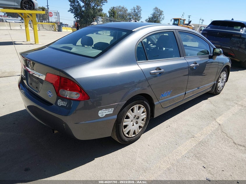 Vin: 19xfa4f54be000675, lot: 46701705, honda civic gx 20114
