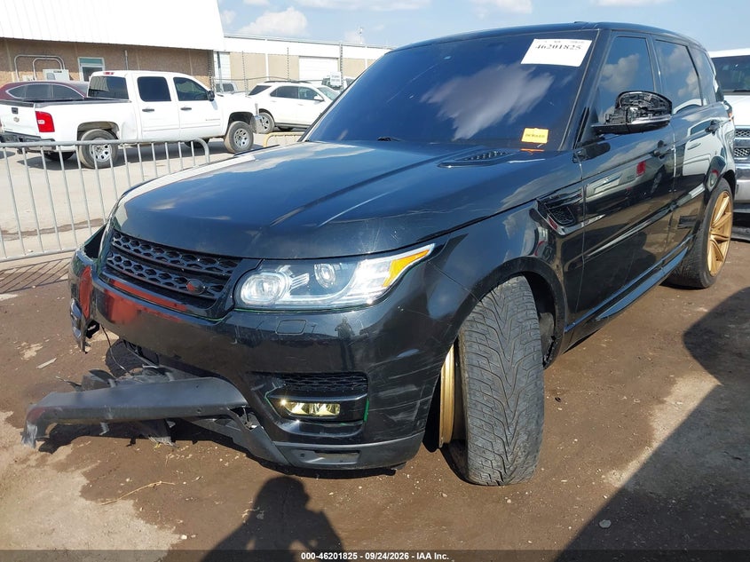 Vin: salwr2ef5ga569108, lot: 46701737, land rover range rover sport 5.0l v8 supercharged/5.0l v8 supercharged dynamic 20162