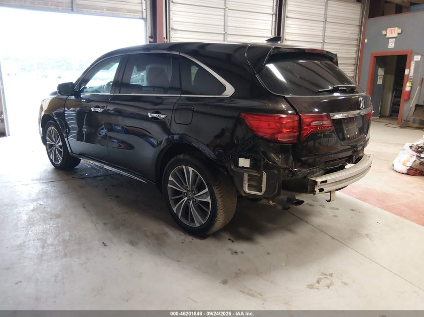 Vin: 5fryd4h53hb028031, lot: 46701760, acura mdx technology package 20173