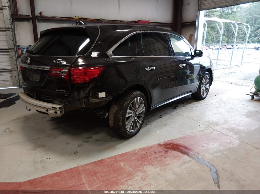 Vin: 5fryd4h53hb028031, lot: 46701760, acura mdx technology package 20174
