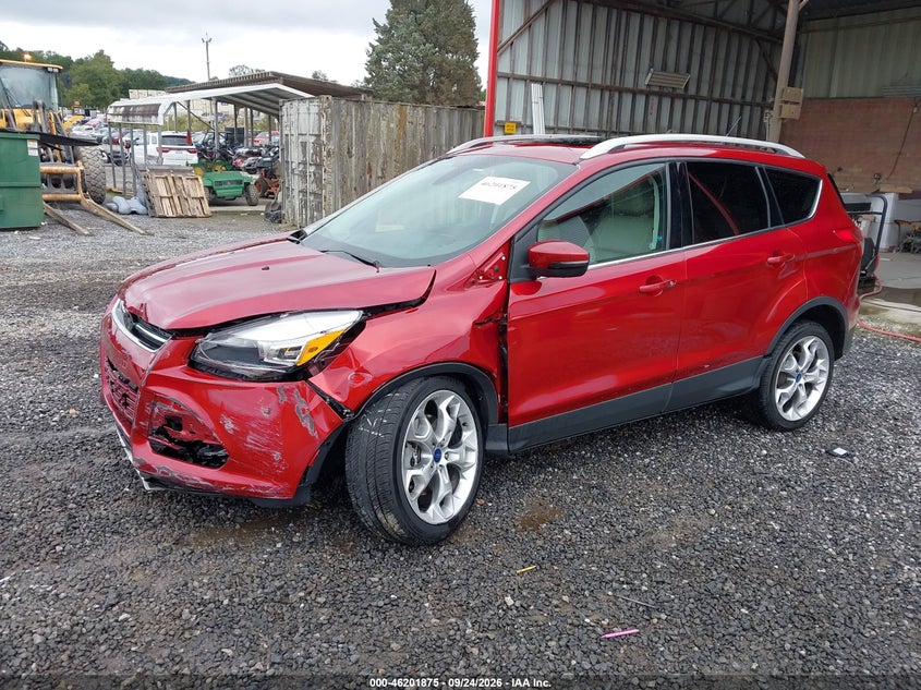 Vin: 1fmcu0j9xfub36065, lot: 46701787, ford escape titanium 20152