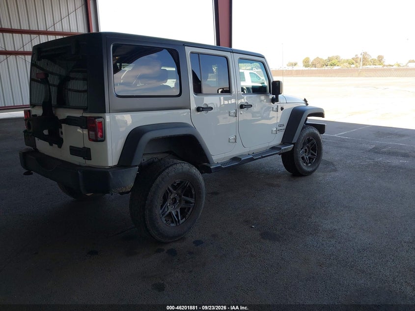 Vin: 1c4bjwdg9hl678093, lot: 46701793, jeep wrangler unlimited sport 4x4 20174