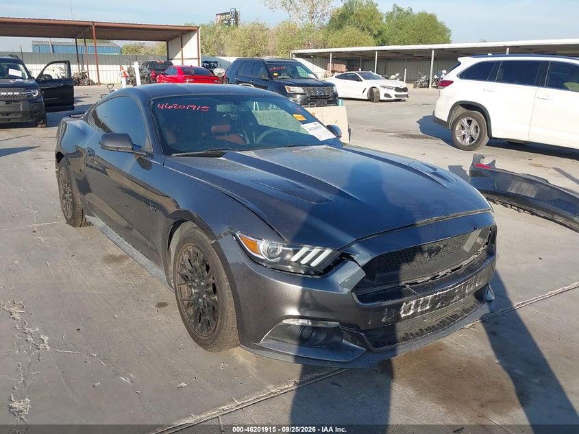 2017 Ford Mustang Gt Premium, Перёд и зад, IAAI, VIN 1FA6P8CF1H5300994