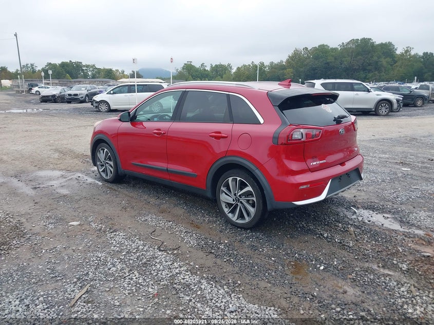 Vin: kndce3lc9j5120535, lot: 46701833, kia niro touring 20183