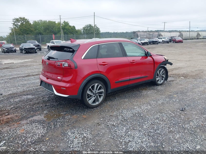 Vin: kndce3lc9j5120535, lot: 46701833, kia niro touring 20184