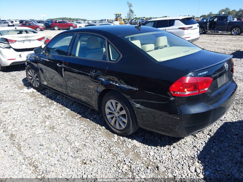 Vin: 1vwah7a3xdc147264, lot: 46701887, volkswagen passat 2.5l wolfsburg edition 20133
